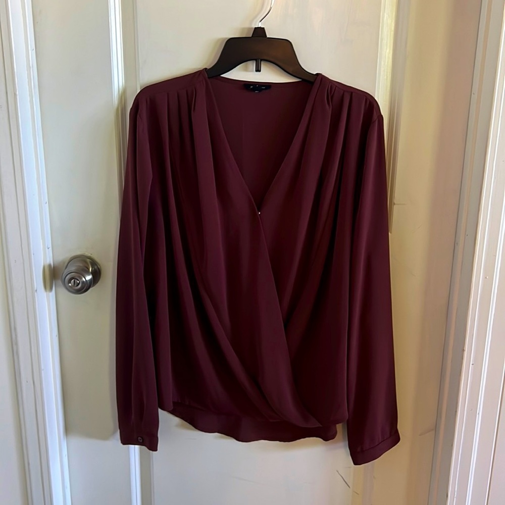 Burgundy Blouse
